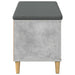 Bancă pentru hol cu pernă cu ușă Gri Beton 100 x 38 x 46 cm - WALTI WALTI