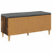 Bancă pentru hol cu pernă cu ușă Stejar Afumat 100 x 38 x 46 cm - WALTI WALTI