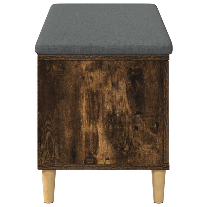 Bancă pentru hol cu pernă cu ușă Stejar Afumat 100 x 38 x 46 cm - WALTI WALTI