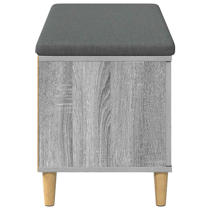Bancă pentru hol cu pernă cu ușă Sonoma gri 100 x 38 x 46 cm - WALTI WALTI