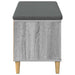 Bancă pentru hol cu pernă cu ușă Sonoma gri 100 x 38 x 46 cm - WALTI WALTI