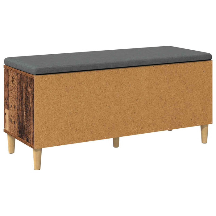 Bancă pentru hol cu pernă cu ușă Lemn vechi 100 x 38 x 46 cm - WALTI WALTI