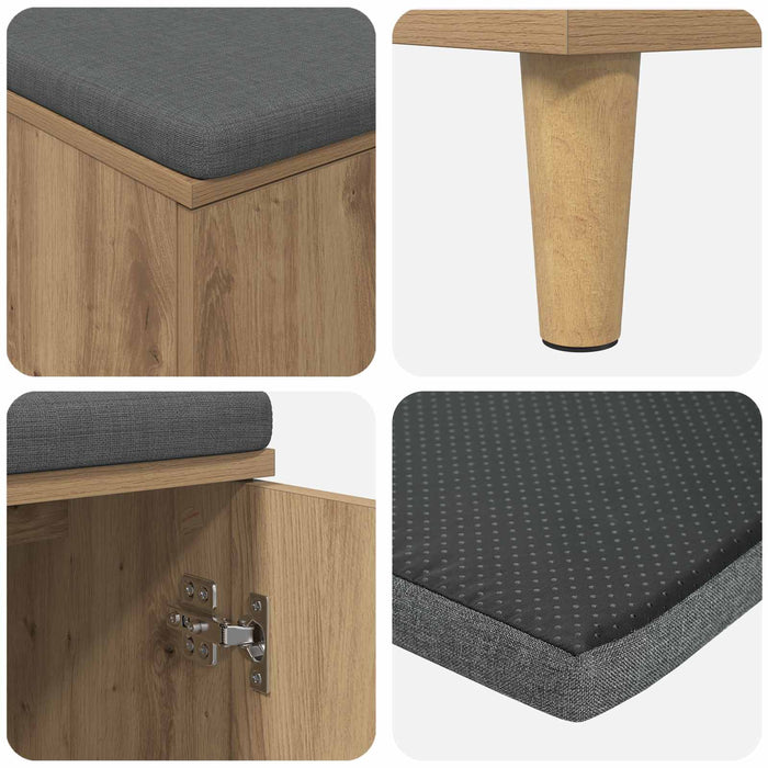 Bancă pentru hol Stejar Artizanal 100 x 38 x 46 cm WALTI