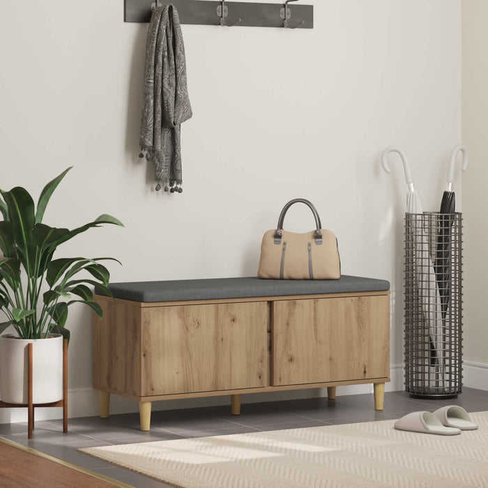 Bancă pentru hol Stejar Artizanal 100 x 38 x 46 cm WALTI