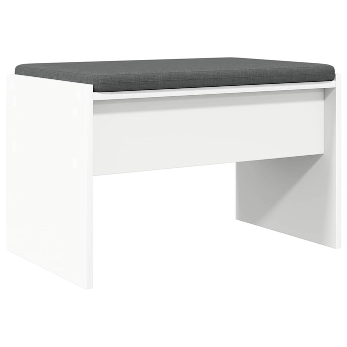 Bancă pentru hol cu pernă Alb 60 x 38 x 46 cm - WALTI WALTI