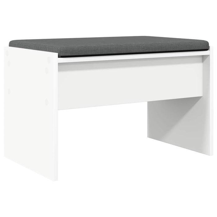 Bancă pentru hol cu pernă Alb 60 x 38 x 46 cm - WALTI WALTI