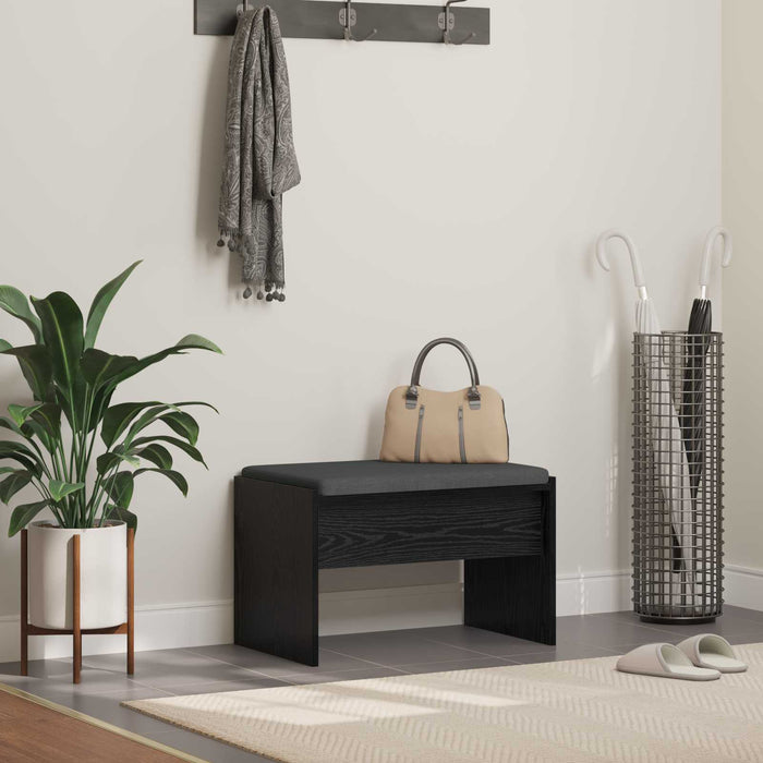 Bancă pentru hol cu pernă Stejar Negru 60 x 38 x 46 cm - WALTI WALTI