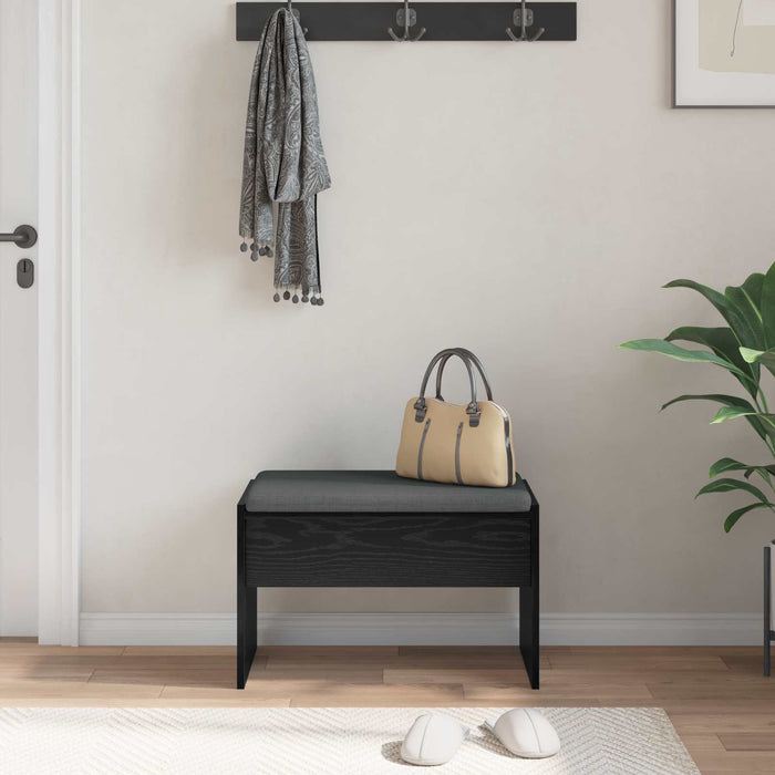Bancă pentru hol cu pernă Stejar Negru 60 x 38 x 46 cm - WALTI WALTI
