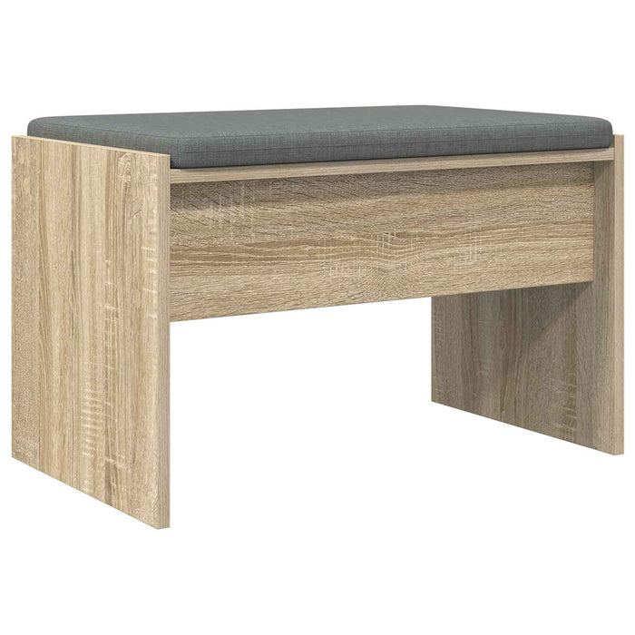 Bancă pentru hol cu pernă Stejar Sonoma 60 x 38 x 46 cm - WALTI WALTI