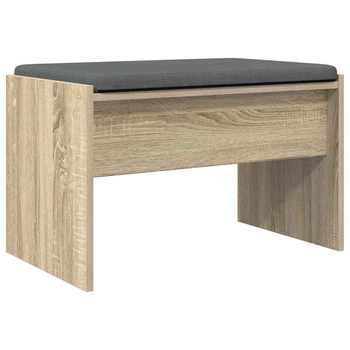 Bancă pentru hol cu pernă Stejar Sonoma 60 x 38 x 46 cm - WALTI WALTI
