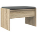 Bancă pentru hol cu pernă Stejar Sonoma 60 x 38 x 46 cm - WALTI WALTI