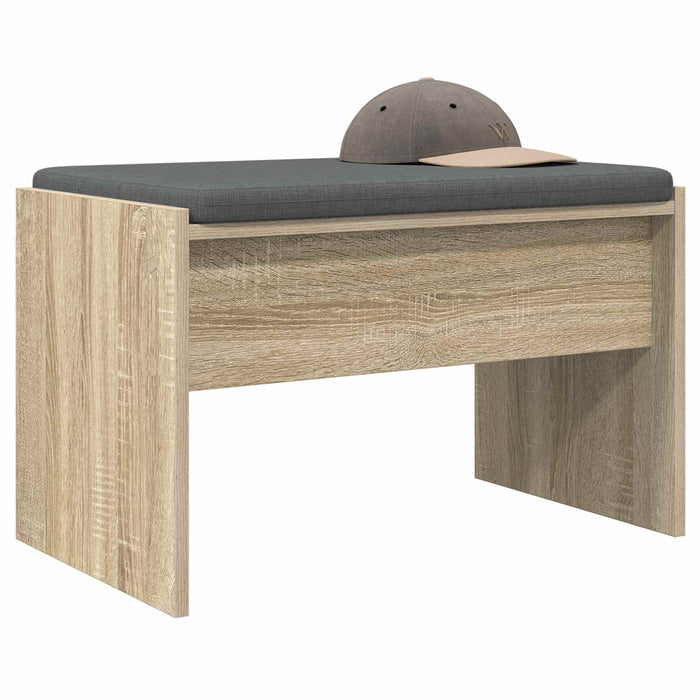 Bancă pentru hol cu pernă Stejar Sonoma 60 x 38 x 46 cm - WALTI WALTI