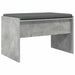 Bancă pentru hol cu pernă Gri din beton 60 x 38 x 46 cm - WALTI WALTI