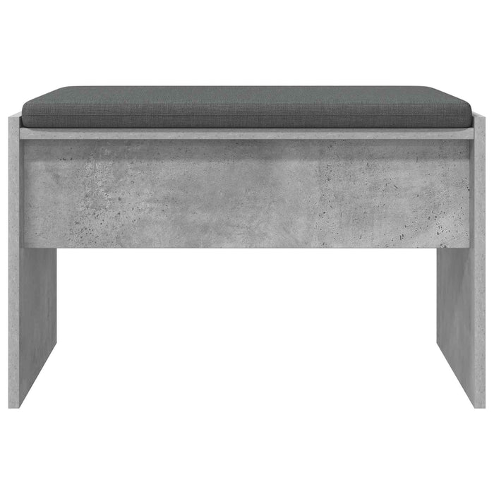 Bancă pentru hol cu pernă Gri din beton 60 x 38 x 46 cm - WALTI WALTI