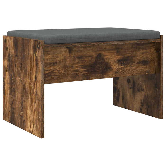 Bancă pentru hol cu pernă Stejar fumuriu 60 x 38 x 46 cm - WALTI WALTI