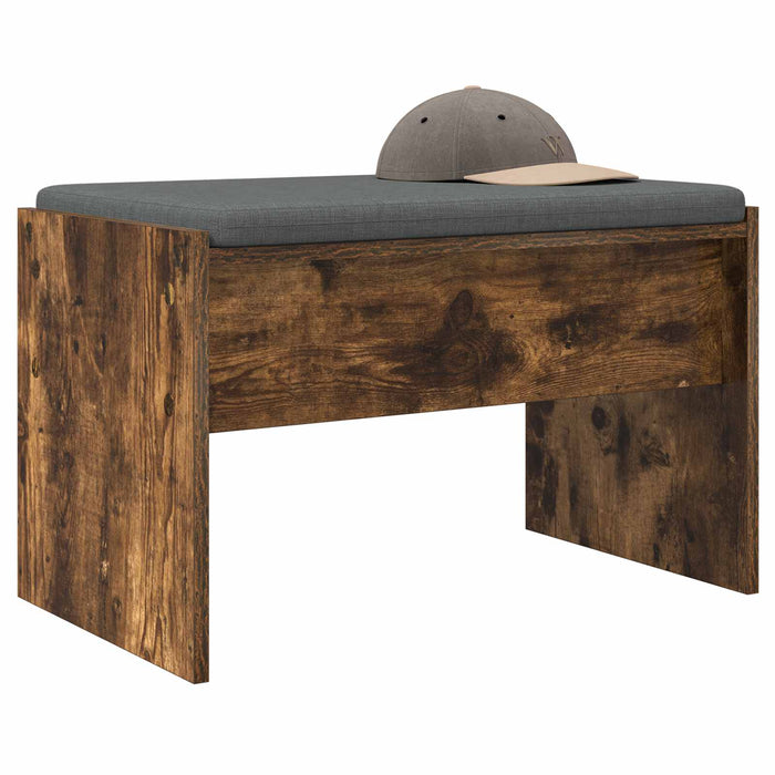 Bancă pentru hol cu pernă Stejar fumuriu 60 x 38 x 46 cm - WALTI WALTI