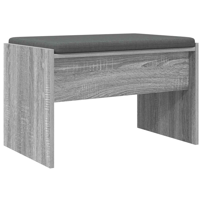 Bancă pentru hol cu pernă Gri Sonoma 60 x 38 x 46 cm - WALTI WALTI