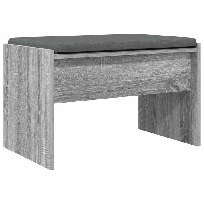 Bancă pentru hol cu pernă Gri Sonoma 60 x 38 x 46 cm - WALTI WALTI