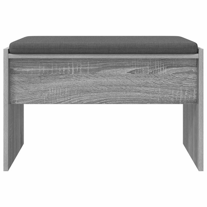 Bancă pentru hol cu pernă Gri Sonoma 60 x 38 x 46 cm - WALTI WALTI