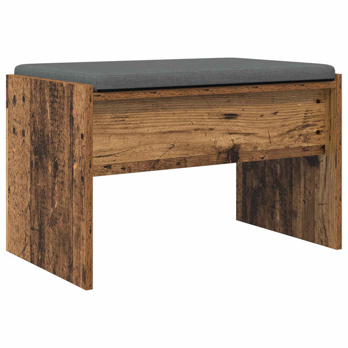 Bancă pentru hol cu pernă Lemn vechi 60 x 38 x 46 cm - WALTI WALTI