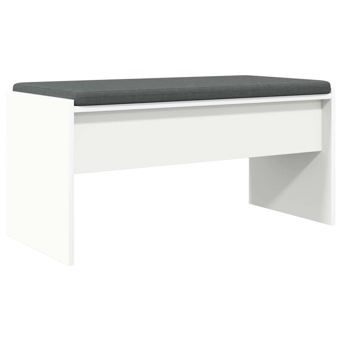 Bancă pentru hol cu pernă Alb 80 x 38 x 46 cm - WALTI WALTI