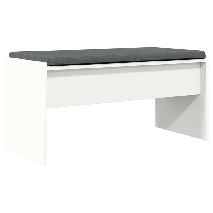 Bancă pentru hol cu pernă Alb 80 x 38 x 46 cm - WALTI WALTI