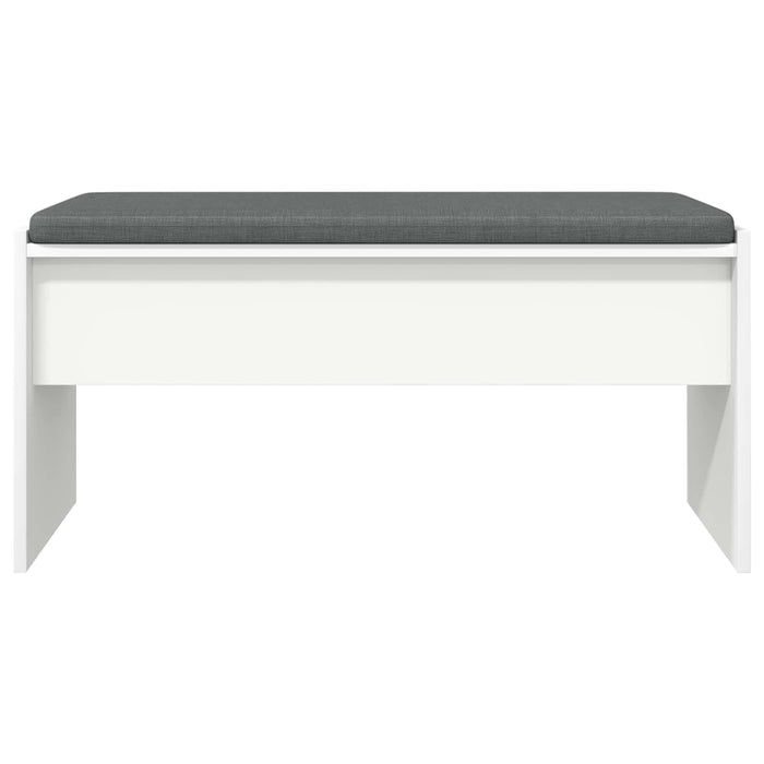 Bancă pentru hol cu pernă Alb 80 x 38 x 46 cm - WALTI WALTI