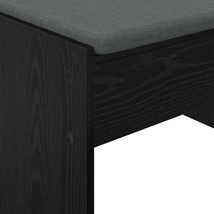 Bancă pentru hol cu pernă Stejar Negru 80 x 38 x 46 cm - WALTI WALTI