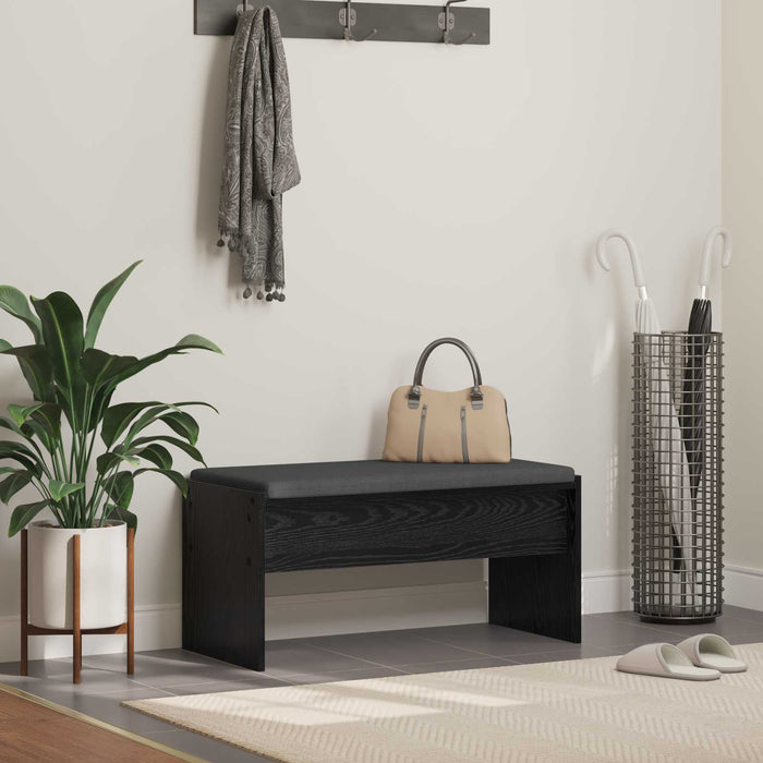 Bancă pentru hol cu pernă Stejar Negru 80 x 38 x 46 cm - WALTI WALTI