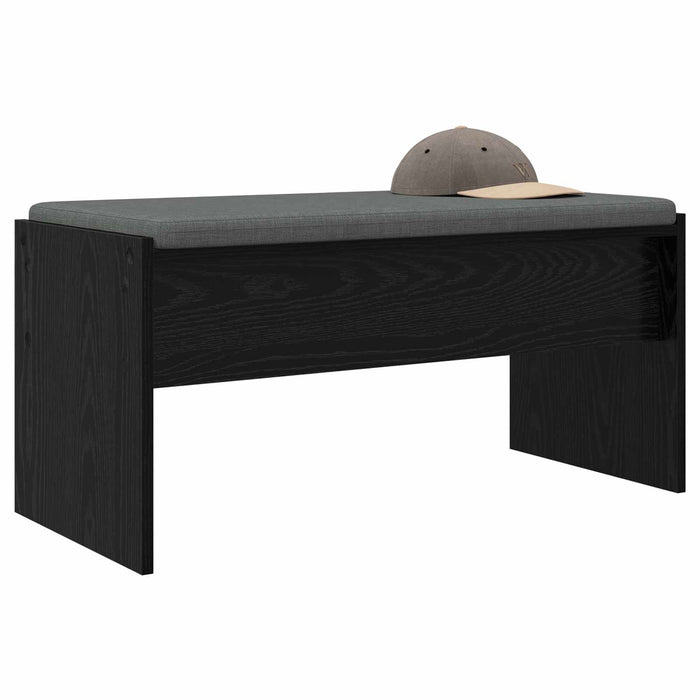 Bancă pentru hol cu pernă Stejar Negru 80 x 38 x 46 cm - WALTI WALTI