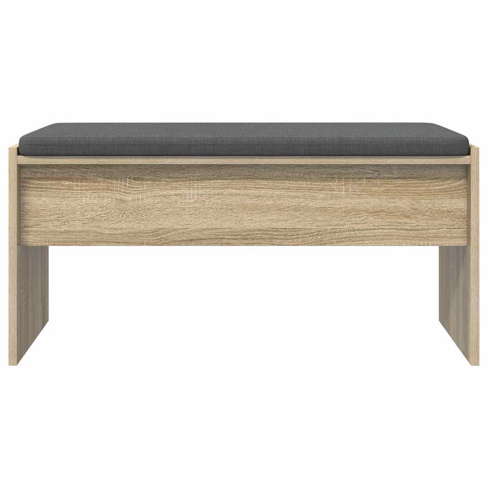 Bancă pentru hol cu pernă Stejar Sonoma 80 x 38 x 46 cm - WALTI WALTI