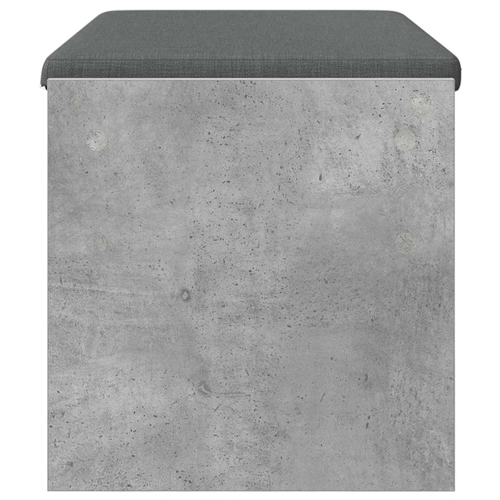 Bancă pentru hol cu pernă Gri din beton 80 x 38 x 46 cm - WALTI WALTI