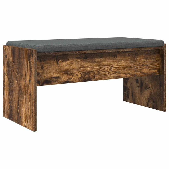 Bancă pentru hol cu pernă Stejar fumuriu 80 x 38 x 46 cm - WALTI WALTI