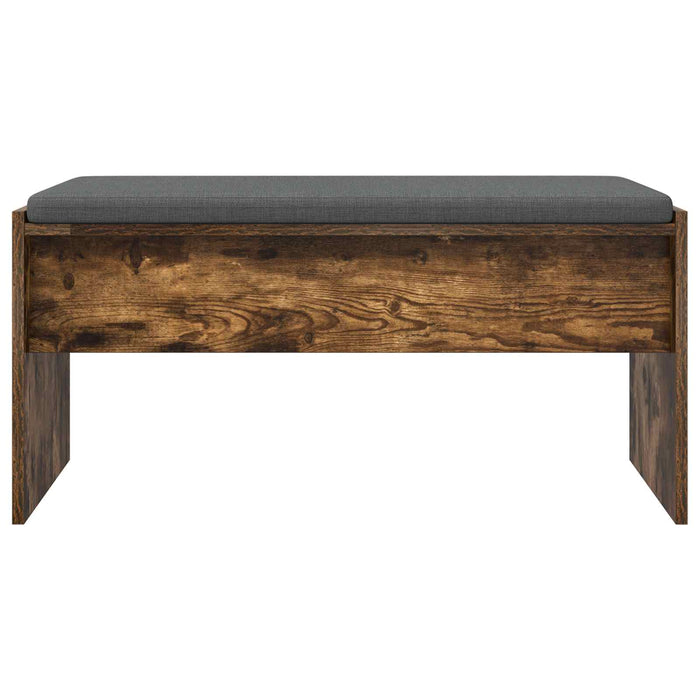 Bancă pentru hol cu pernă Stejar fumuriu 80 x 38 x 46 cm - WALTI WALTI