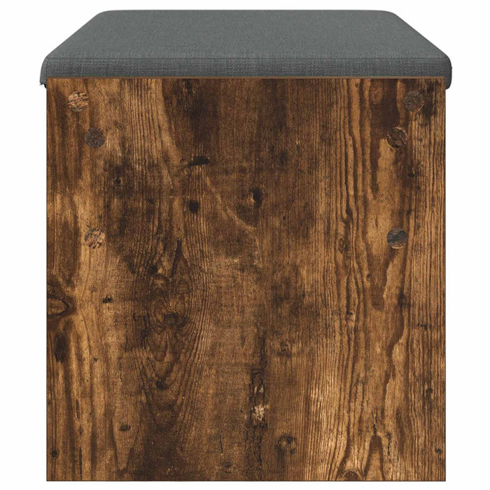 Bancă pentru hol cu pernă Stejar fumuriu 80 x 38 x 46 cm - WALTI WALTI