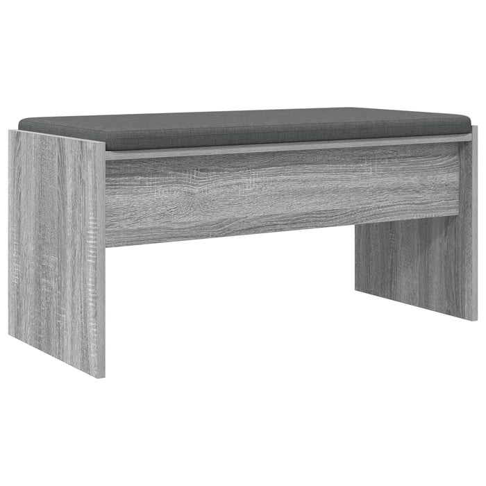 Bancă pentru hol cu pernă Gri Sonoma 80 x 38 x 46 cm - WALTI WALTI