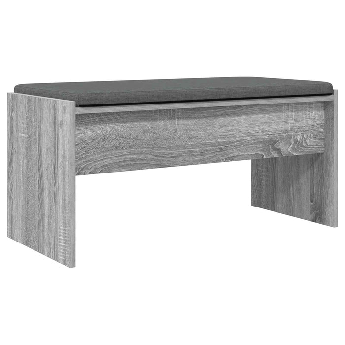 Bancă pentru hol cu pernă Gri Sonoma 80 x 38 x 46 cm - WALTI WALTI