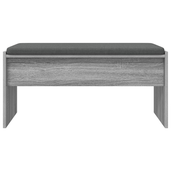Bancă pentru hol cu pernă Gri Sonoma 80 x 38 x 46 cm - WALTI WALTI