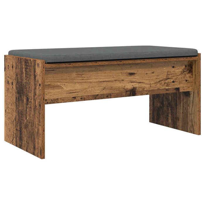 Bancă pentru hol cu pernă Lemn vechi 80 x 38 x 46 cm - WALTI WALTI
