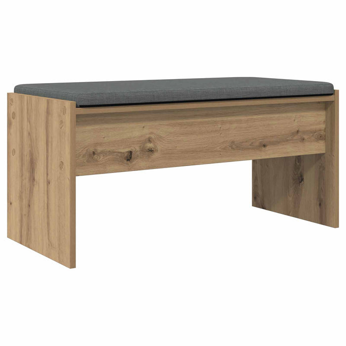 Bancă pentru hol cu pernă Stejar Artizanal 80 x 38 x 46 cm - WALTI WALTI