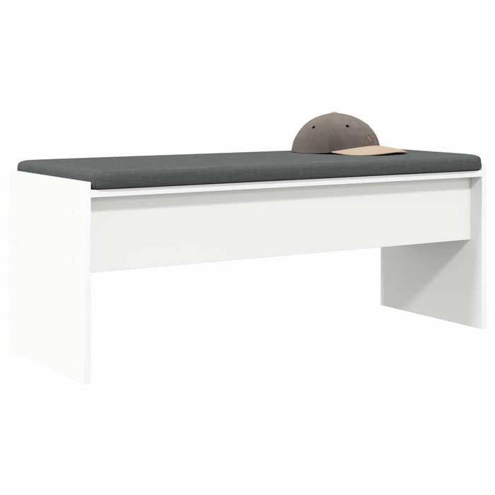 Bancă pentru hol cu pernă Alb 100 x 38 x 46 cm - WALTI WALTI