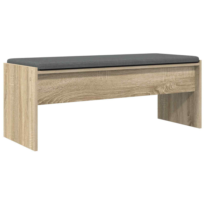 Bancă pentru hol cu pernă Stejar Sonoma 100 x 38 x 46 cm - WALTI WALTI