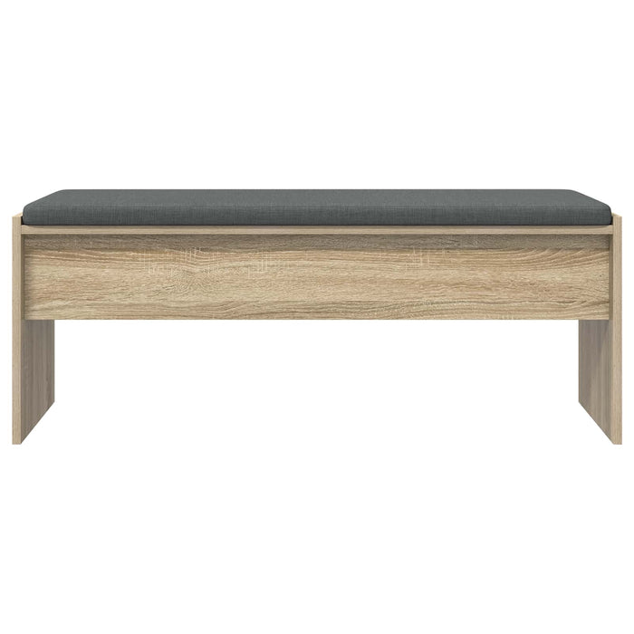 Bancă pentru hol cu pernă Stejar Sonoma 100 x 38 x 46 cm - WALTI WALTI