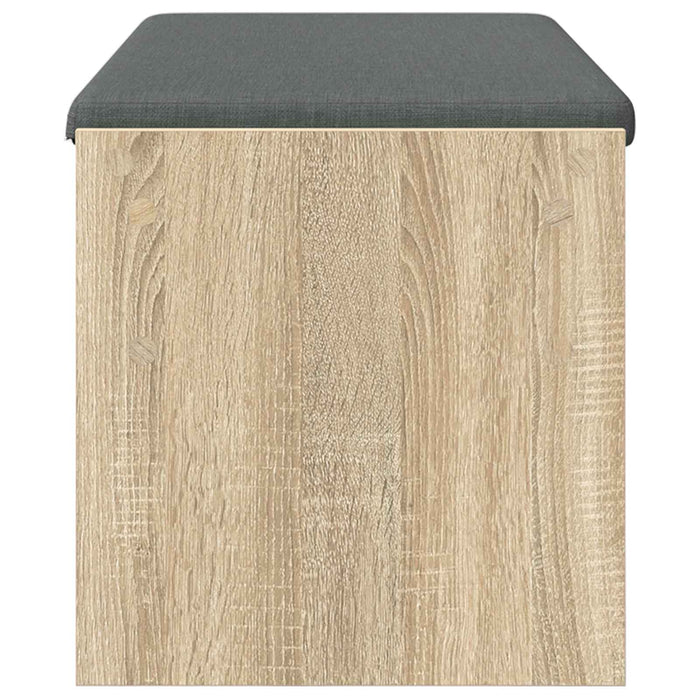 Bancă pentru hol cu pernă Stejar Sonoma 100 x 38 x 46 cm - WALTI WALTI