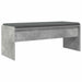 Bancă pentru hol cu pernă Gri din beton 100 x 38 x 46 cm - WALTI WALTI