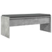 Bancă pentru hol cu pernă Gri din beton 100 x 38 x 46 cm - WALTI WALTI