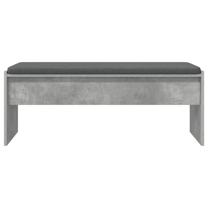 Bancă pentru hol cu pernă Gri din beton 100 x 38 x 46 cm - WALTI WALTI