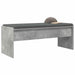 Bancă pentru hol cu pernă Gri din beton 100 x 38 x 46 cm - WALTI WALTI