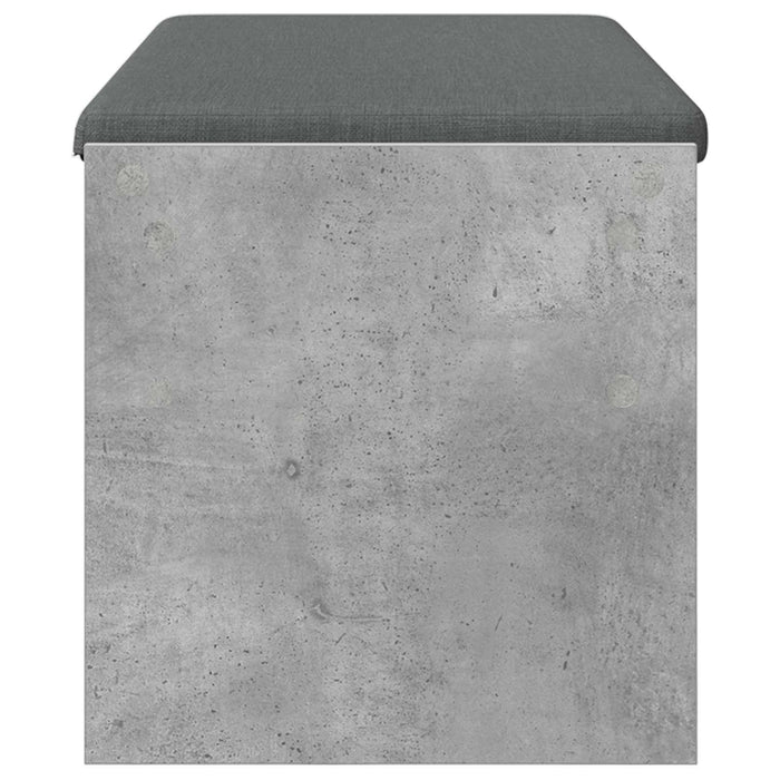 Bancă pentru hol cu pernă Gri din beton 100 x 38 x 46 cm - WALTI WALTI