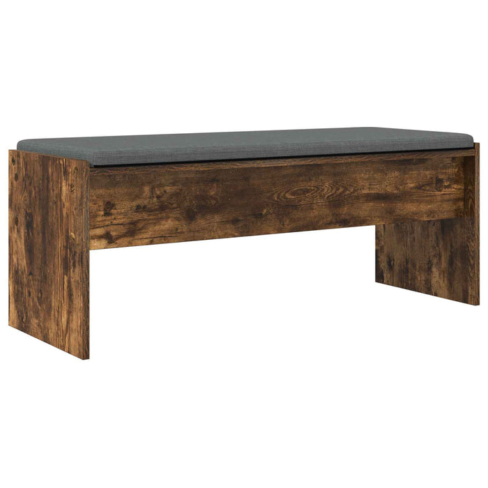 Bancă pentru hol cu pernă Stejar fumuriu 100 x 38 x 46 cm - WALTI WALTI